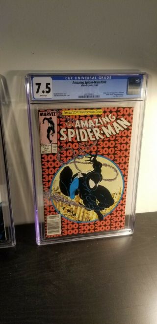The Spider - Man 300 Cgc 7.  5 (may 1988,  Marvel)