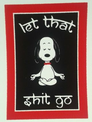 Peanuts♡ 2019 Resolution ♡ Magnet.  Snoopy Yoga.