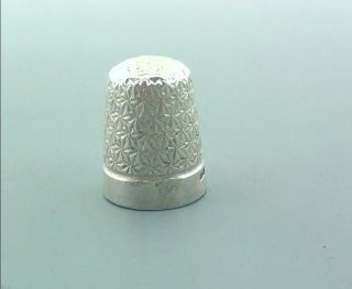 Late Victorian Solid Silver Thimble Henry Griffith Size 16
