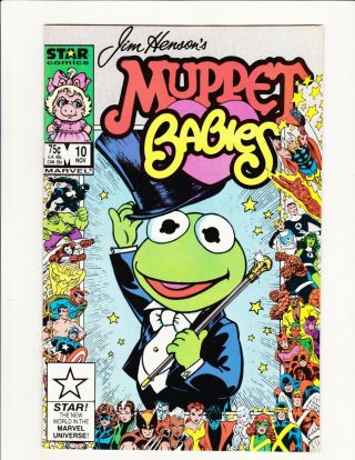 Muppet Babies 10 Star Marvel Jim Henson 1985 Low Print Scarce Anniversary Frame