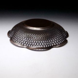 AO5: Vintage Japanese Pure Copper Tea Plate,  Tea ceremony 8