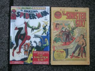 Spider - Man Annual 1 1964 Marvel Sinister Six Coverless (0.  3)