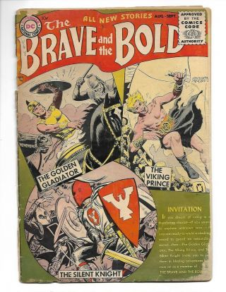 Brave And The Bold (1st Series Dc) 1 1955