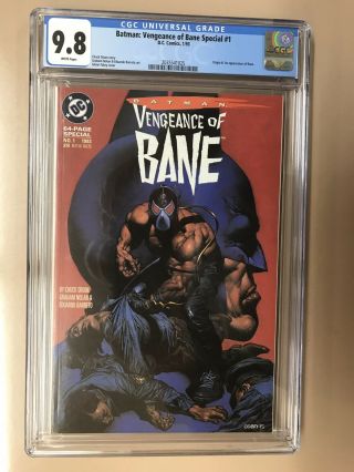 Batman: Vengeance Of Bane 1 Cgc 9.  8 Wp Nm/mt - 1st Print 1st Appearance Of Bane