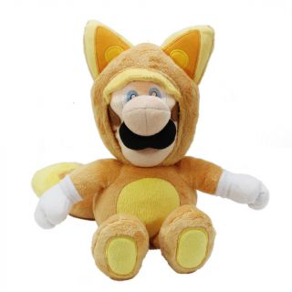 Real Official Sanei 13 " Kitsune Fox Luigi Mario Plush Doll