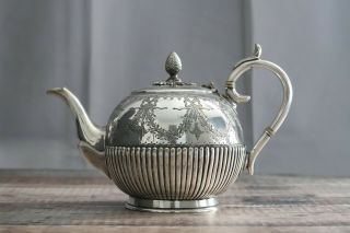 James Dixon & Sons Silver Plate Teapot Circa 1900