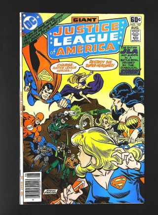 Justice League Of America (1960 Series) 157 In Nm Minus Cond.  Dc Comics [ Bi]