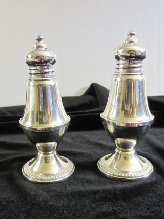 Vintage Duchin Creations Sterling Silver Salt And Pepper Shakers - Weighted
