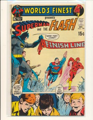 World’s Finest Comics 199 - 3rd Superman/flash Race Neal Adams Cover Fine Cond