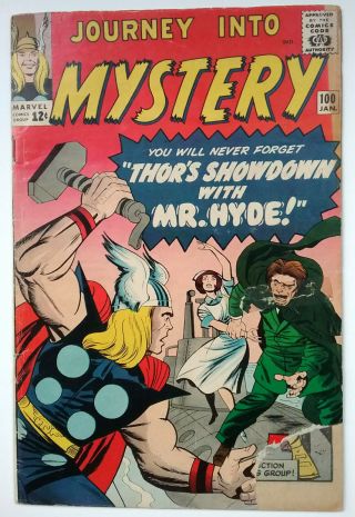 Journey Into Mystery 100 (1963,  Marvel) Thor 2.  5 Gd,