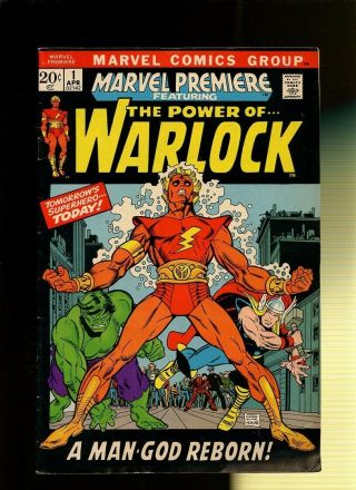 Marvel Premiere 1 Vg/fn 5.  0 1 Book 1st Him As Warlock Roy Thomas & Gil Kane