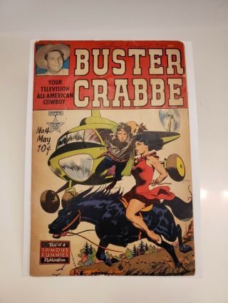 Buster Crabbe 4 Frank Frazetta Cover Golden Age Comic Htf