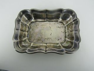 Vintage Reed & Barton Sterling Silver Scalloped 7 " X 5 " Tray X958b