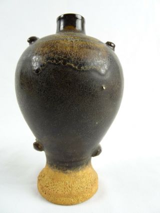 Antique Khmer Brown Glaze Vase,  Angkor Period 12th Century Cambodia Nth Thailand