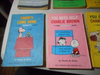 Set of 10 - Vintage 1960s - Peanuts by Charles Schulz - BOOKS 5
