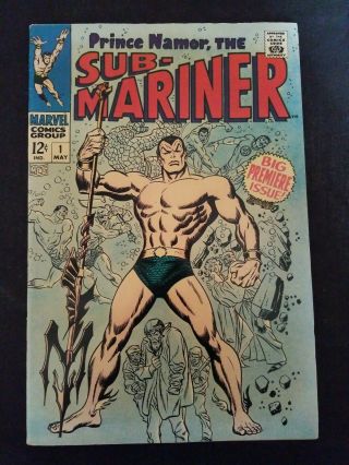 Prince Namor,  The Sub - Mariner 1 1968 First Printing Marvel Comic Book