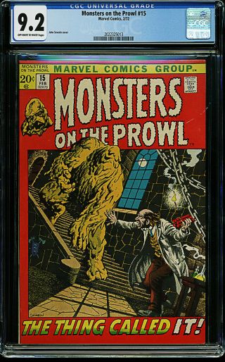 Monsters On The Prowl 15 Cgc 9.  2 Ow/w