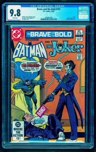 Brave And The Bold 191 Cgc 9.  8 Joker Penguin Cover See Batman 14 23 37 38 49