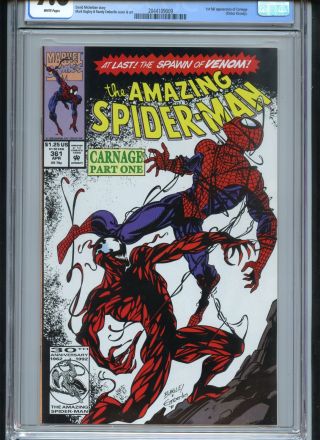 Spiderman 361 Cgc 9.  6 White Pages First Carnage