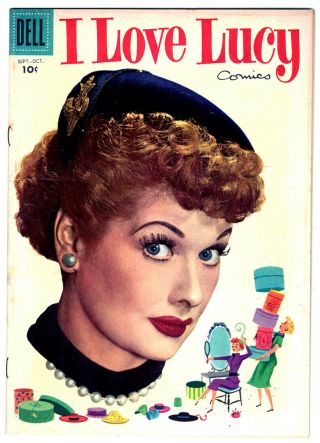 I Love Lucy Comics 12 In Fn,  A 1956 Dell Golden Age Comic Photo Cover
