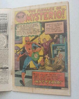 Spider - man 13 First Appearance Of Mysterio Spiderman Far From Home KEY 3