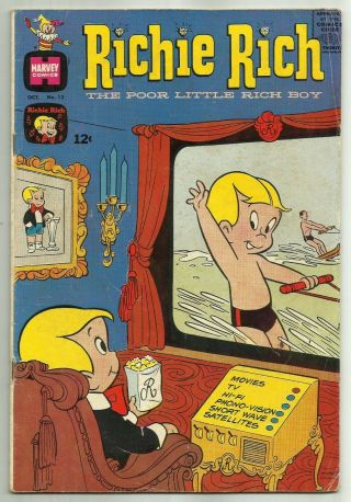 Richie Rich 13 (water Skiing Cover,  Little Lotta & Little Dot) Harvey,  1962