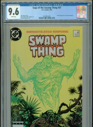 1985 Dc Saga Of The Swamp Thing 37 1st Appearance John Constantine Cgc 9.  6 Bx17
