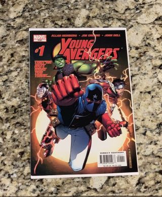 Young Avengers 1 - Marvel Comics - First 1st Kate Bishop As Hawkeye - Vf/nm