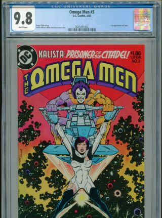 1983 Dc Comics Omega Men 3 1st Appearance Lobo Cgc 9.  8 White Box2