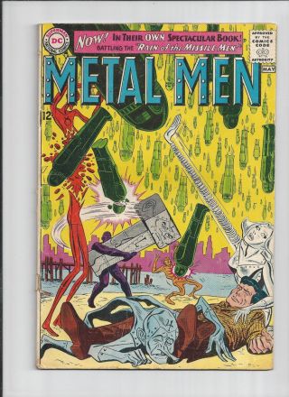 Metal Men 1 Dc 1963 5th App The Metal Men Rain Of The Missle Men Fine Cond