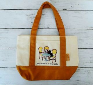 Hello Kitty & Gaspard Et Lisa Mini Tote Bag Limited Sanrio Collaboration Rare