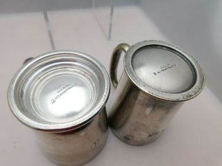2 x 1930s Silver Plated Railway Ware 1/2 Pint Mugs LMS & BR (E) - Mappin & Webb 6