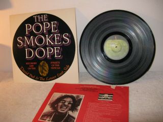 David Peel & The Lower East Side ‎– The Pope Smokes Dope 1972 Apple Sw - 3391