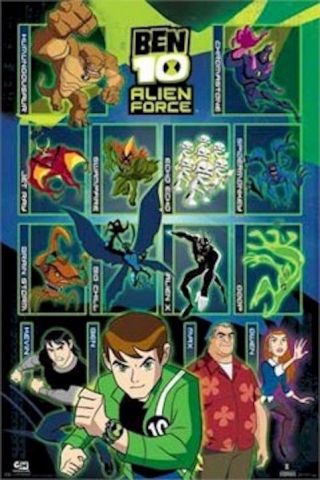 Ben 10 Alien Force 14 Panels 24x36 Cartoon Network Poster New/rolled