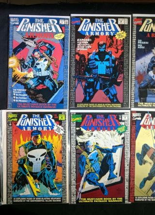 Punisher Armory (1990 Marvel Series) 1 - 10 Complete Set 1 2 3 4 5 6 7 8 9 10 2
