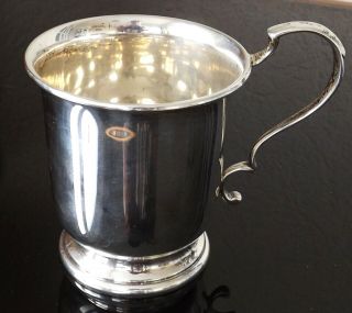 ANTIQUE LONDON 1931 SOLID SILVER GEORGE V 1/4 PINT TANKARD / CUP 2