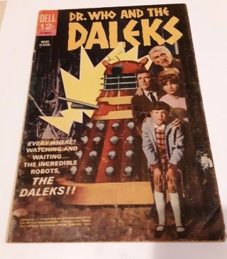 Dr.  Who And The Daleks 190 (dec 1966,  Dell) Plus The Movie Trade Ad Rare