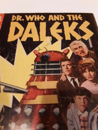 Dr.  Who and the Daleks 190 (Dec 1966,  Dell) plus the movie trade ad rare 7