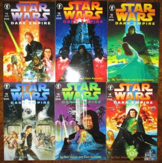 Star Wars Dark Empire Complete Set 1 2 3 4 5 6 Dark Horse Comics 1991 Vf - Vf/nm