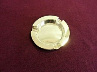 Mappin And Webb Round Sterling Silver Ashtray 75g Stamped For 1911 Ns