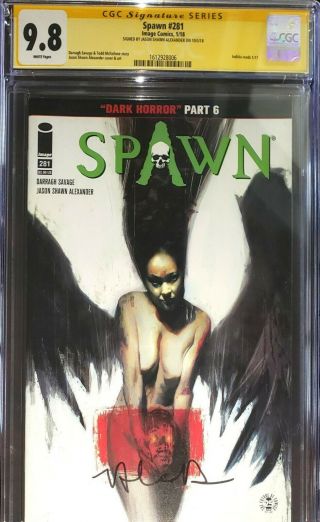 Spawn 281 Cgc Ss 9.  8 Signed By Jason S Alexander