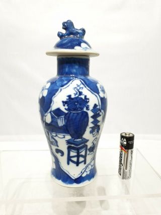 19th/20thc 6 " Chinese Antique Small Kangxi Design Vase Af Qing