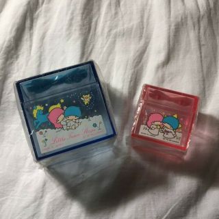 Vintage | Little Twin Stars Pink & Blue Trinket Boxes (1986)