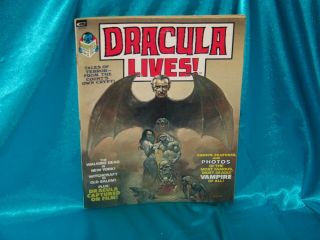 Dracula Lives 1,  1973,  Boris Cover,  Gene Colan Art,  Fine Plus