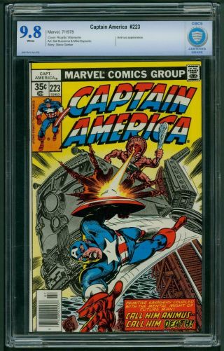 Captain America 223 (1978) Cbcs Graded 9.  8 Sal Buscema Art