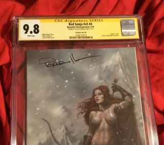 CGC SS 9.  8 RED SONJA 4 VIRGIN VARIANT SIGNED BY LUCIO PARRILLO 4