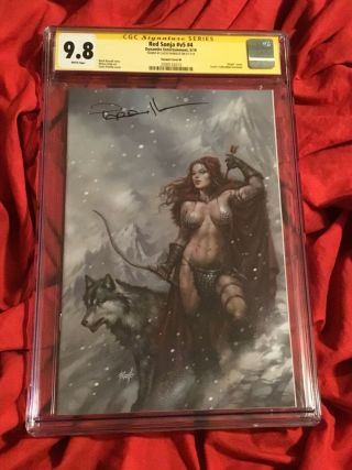 CGC SS 9.  8 RED SONJA 4 VIRGIN VARIANT SIGNED BY LUCIO PARRILLO 5
