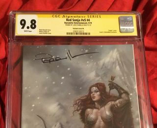 CGC SS 9.  8 RED SONJA 4 VIRGIN VARIANT SIGNED BY LUCIO PARRILLO 8