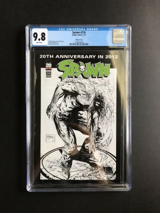 Spawn 216 B&w Sketch Cover Variant Extremely Rare Cgc 9.  8 Gem 
