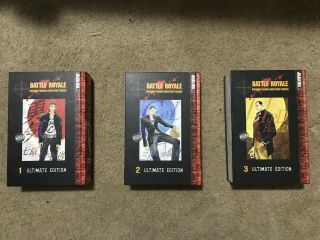 Battle Royale Ultimate Edition Manga Volumes 1 - 3 (hardcover) - English
